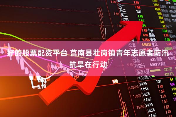 好的股票配资平台 莒南县壮岗镇青年志愿者防汛抗旱在行动