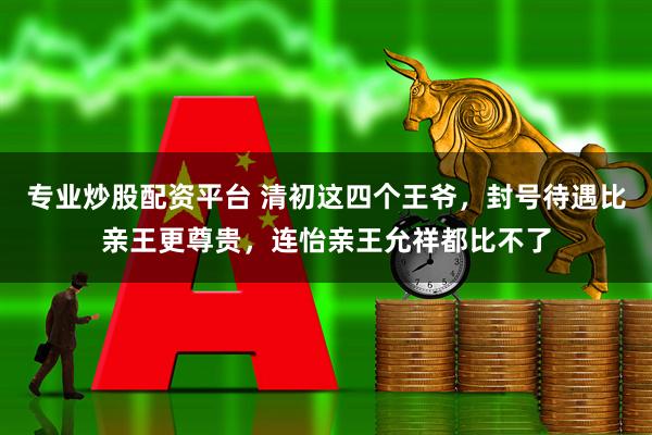 专业炒股配资平台 清初这四个王爷,封号待遇比亲王更尊贵,连怡亲王允祥都比不了